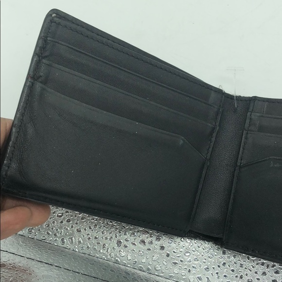 TUMI Men’s Black Leather Wallet - Picture 4 of 6
